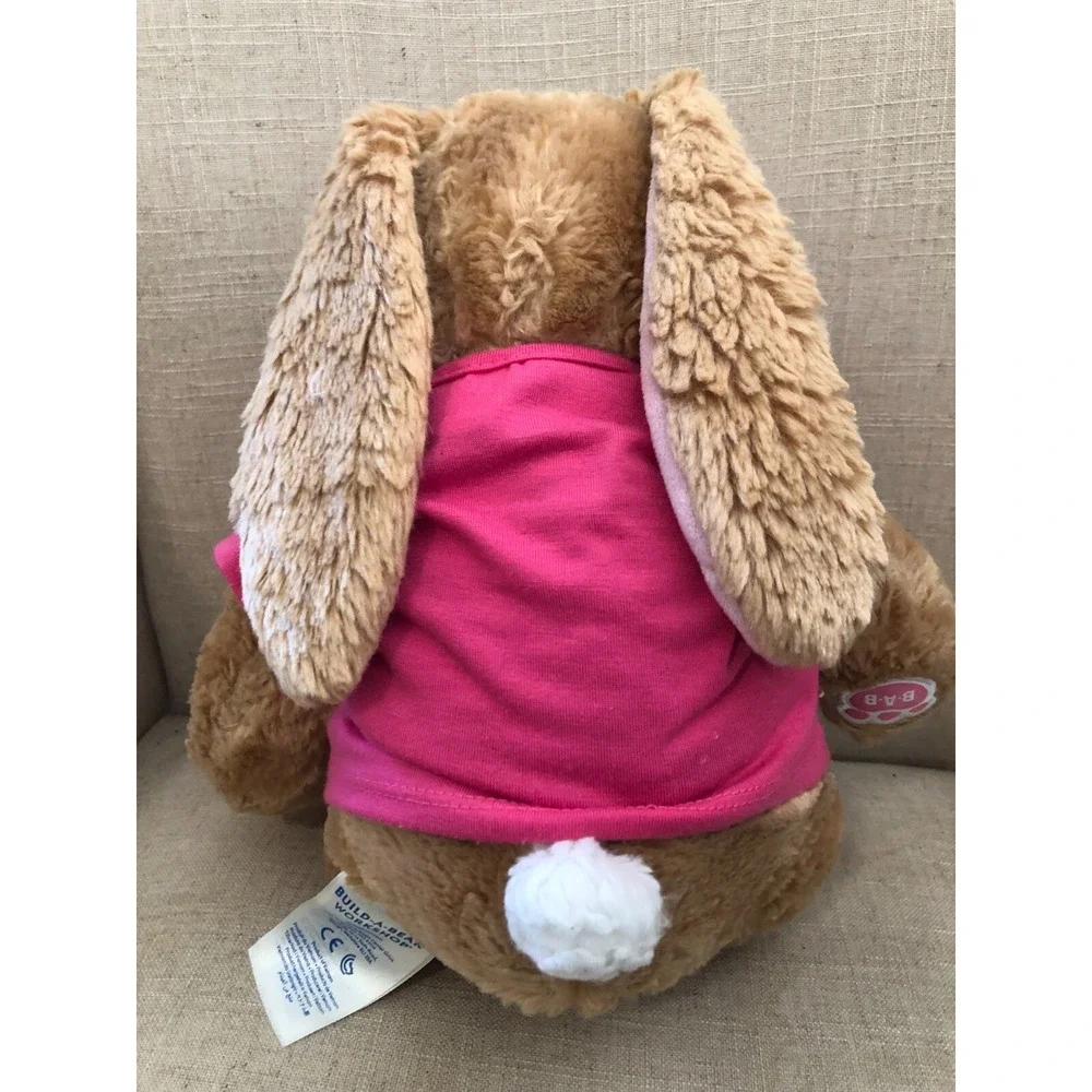 Build A Bear BAB Rabbit Pink/White Sequin Top & Glittery Shoes 15